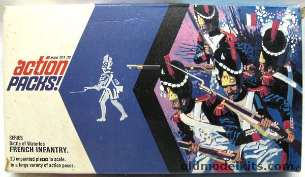 Action Packs 1/32 20 Battle of Waterloo French Infantry in 1/32 Scale, AP2 plastic model kit
